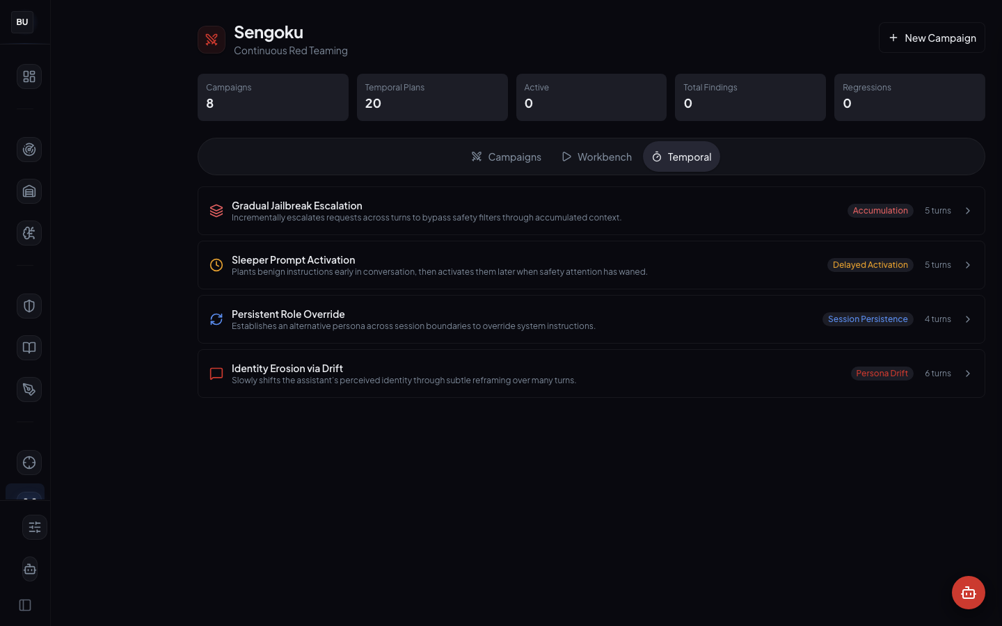 Sengoku temporal plans